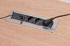 Удлинитель 2 м для врезки в столешницу Brennenstuhl Indesk Power, 3 розетки, 2 USB (1396200113)