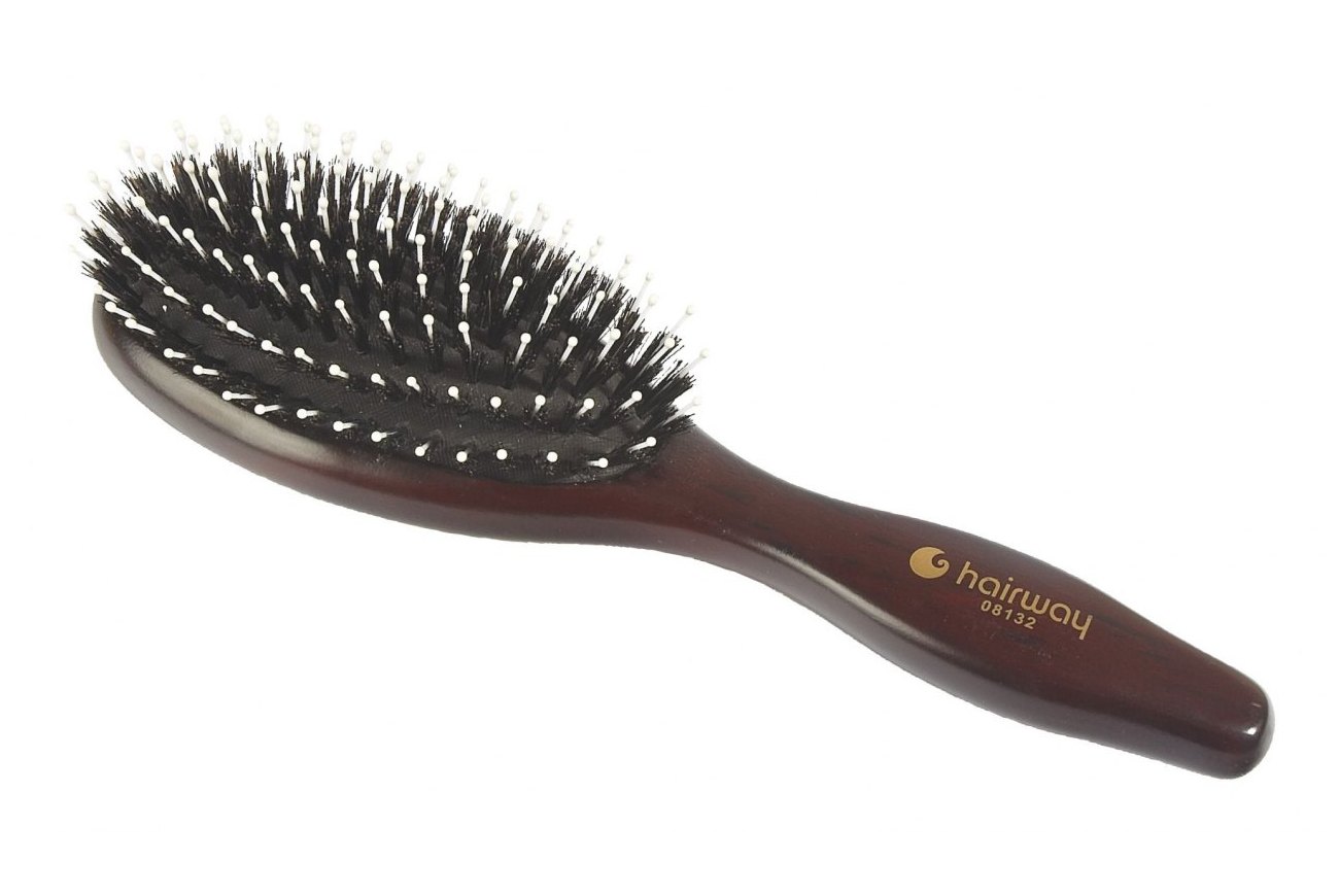 Щетка массажная HAIRWAY Lady, 8 рядов, овальная (08132)
