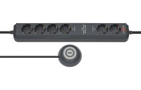 Удлинитель 1,5 м Brennenstuhl Eco-Line Comfort Switch Plus, 6 розеток, черный (1159560516)