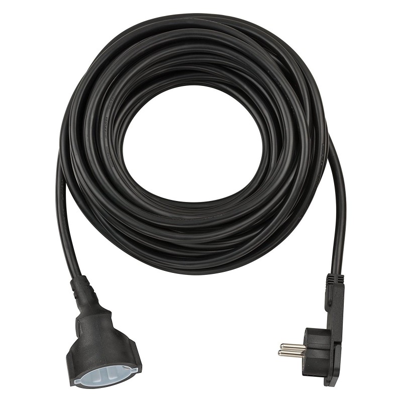Удлинитель 10 м с плоской вилкой Brennenstuhl Quality Extension Cable, черный (1168980010)