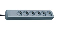 Удлинитель 1,5 м Brennenstuhl ECO-Line, 6 розеток, серый (1159440015)