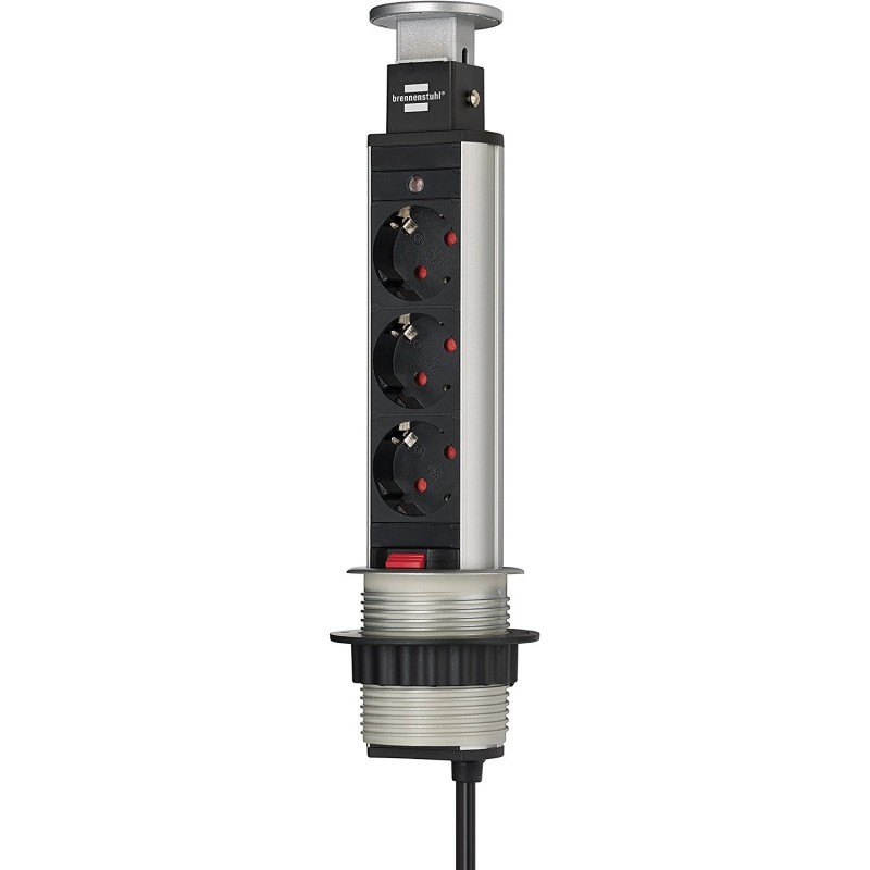 Удлинитель 2 м Brennenstuhl Tower Power, черный (1396200003)