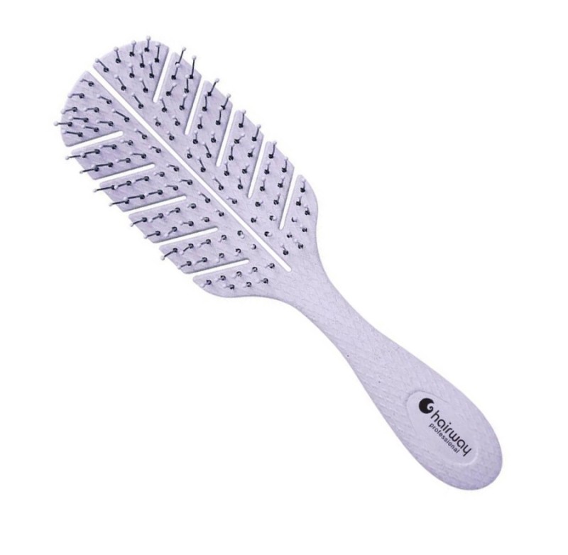 Щетка массажная HAIRWAY ECO Corn, 10 рядов, розовая (08094-06)