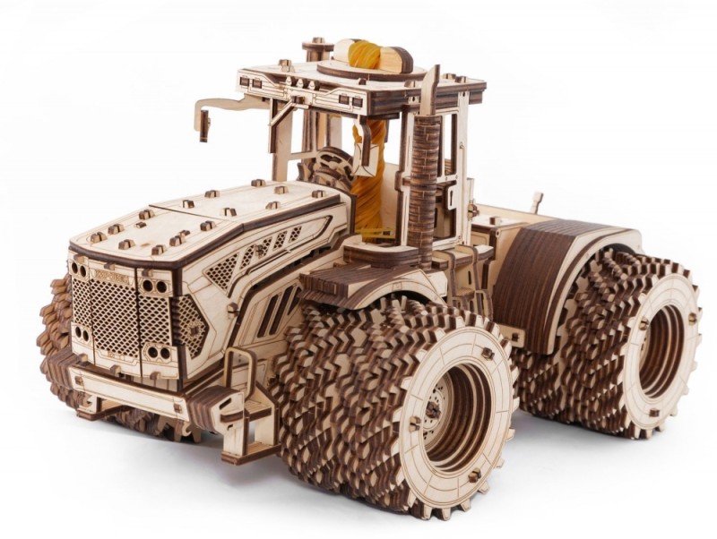 Конструктор деревянный 3D EWA Трактор КИРОВЕЦ К-7М (EKIR)
