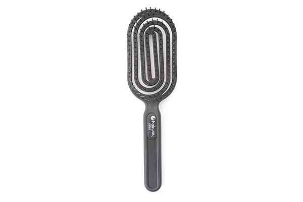 08002 Щетка Hairway Eco static free массажная 8 рядов черная антистатик