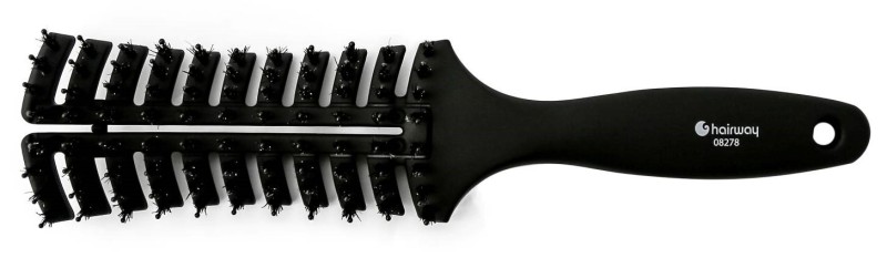 Щетка Hairway изогнутая 11 рядная c щетиной арт.08278