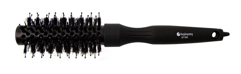 Термобрашинг Hairway Nano Ceramic 25мм, нейлон + натуральная щетина арт.07184