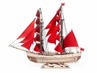 Сборная модель из дерева Lemmo Корабль с парусами Секрет Океана