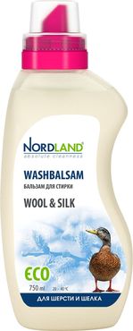 NORDLAND Бальзам для стирки шерсти и шелка (Wool & Silk), 750 мл.
