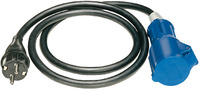 1132910 Brennenstuhl удлинитель-переноска Adapter Cable, 1,5м., вилка 230V/16A, розетка CEE, кабель черный, IP44