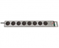 Удлинитель 2,5 м Brennenstuhl Super-Solid-Line, 8 розеток, серебристый (1153340118)