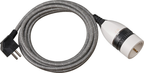 Удлинитель-переноска Brennenstuhl Quality Plastic Extension Cable,3м., 1 роз.,черный (1161830)