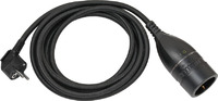 1161830010 Brennenstuhl удлинитель-переноска Quality Plastic Extension Cable,3м., 1 роз.,черный