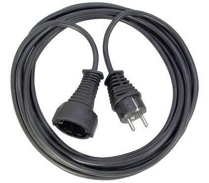 Удлинитель 2 м Brennenstuhl Quality Extension Cable, черный (1165010015)