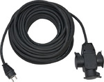 1167820301 Brennenstuhl удлинитель-переноска Extension Cable,25м., кабель черный 1,5мм2, 3 роз.,IP44