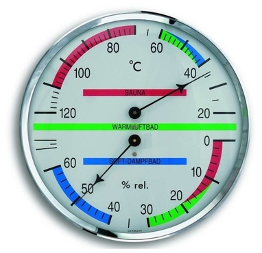 Аналоговый термогигрометр для сауны TFA 40.1013