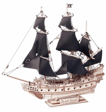 Сборная модель из дерева Lemmo Пиратский корабль Черное Сердце (0190)