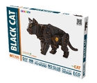 Сборная модель деревянная, конструктор 3D EWA Механический Черный Кот (Кошка)(ECatBlack)