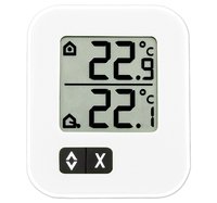 Термометр цифровой с внешним проводным датчиком TFA Moxx, белый (30.1043.02 EK)