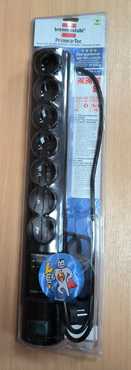 1153300477def Brennenstuhl сетевой фильтр Primera-Tec 19.500А,2 м.,7 розеток,  не кондиция