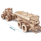 Конструктор деревянный  EWA Трактор КИРОВЕЦ К-7М + Прицеп