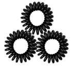 Резинки для волос TITANIA, 2,5 см, 3 шт., черные, пружина (7914)