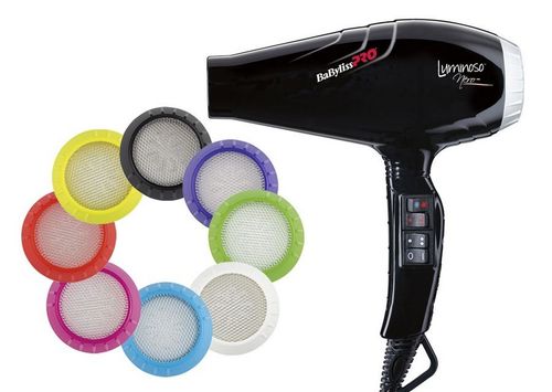 Фен профессиональный BaByliss PRO BAB6350IBE Luminoso 2100W (черный)