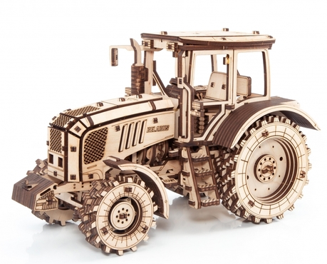 Сборная модель деревянная 3D EWA Трактор БЕЛАРУС 2022 (ETBLR2022)