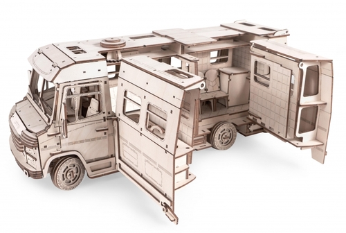 Конструктор 3D деревянный Lemmo Пикник (Домик для кукол на колесах)(01-63)