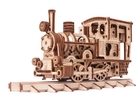 Механическая сборная модель Wood Trick Паровозик с рельсами (123449)