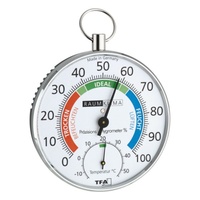 Термогигрометр TFA 45.2027, металл/пластик, хром