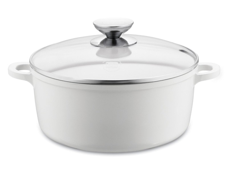 Кастрюля со стеклянной крышкой Berndes VARIO CLICK INDUCTION WHITE (Ø 24 см) (032145)