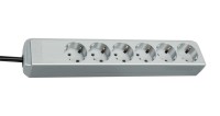 Удлинитель 1,5 м Brennenstuhl ECO-Line, 6 розеток, светло-серый (1159450015)