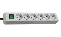Удлинитель 1,5 м Brennenstuhl Eco-Line, 6 розеток, светло-серый (1159550015)