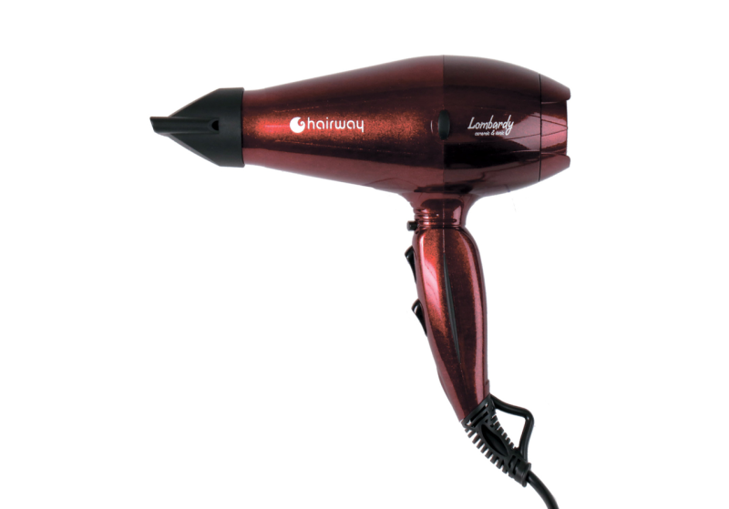 Фен Hairway 03061-07 Lombardy Ceramic & Ionic с ионизацией красный 1900-2100W