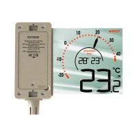 01091 RST Термометр c зеркальным дисплеем, уличный на липучке -50-+70.,