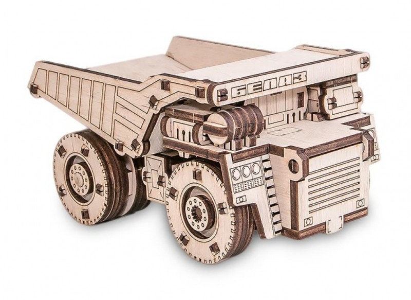 Конструктор деревянный 3D EWA BELAZ MINI (Ebzm)
