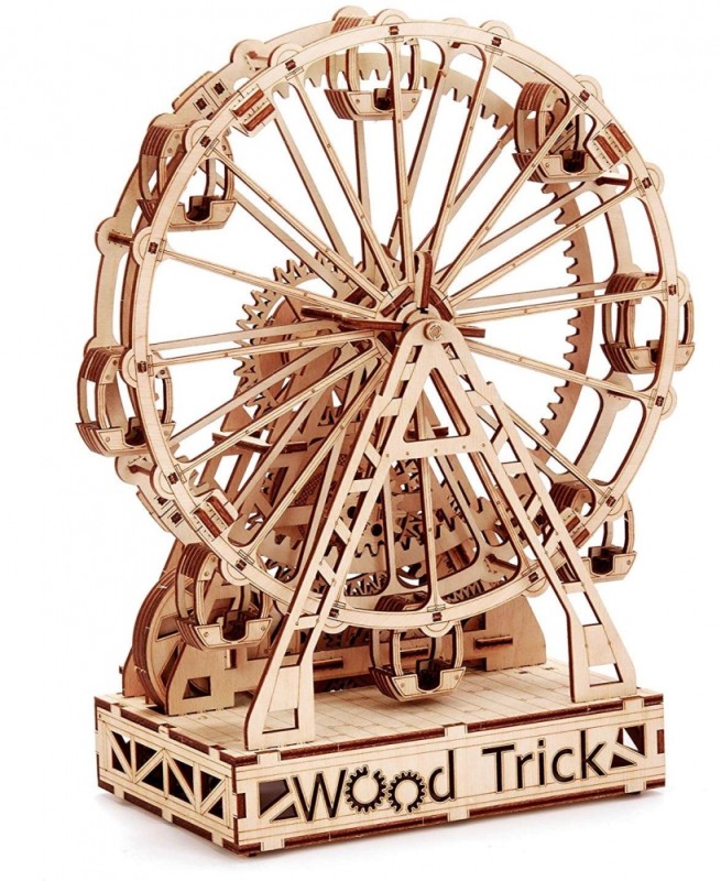 Механическая сборная модель Wood Trick Механическое колесо обозрения (123427)