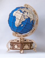 Конструктор деревянный 3D EWA Глобус голубой (GlobusBlue)