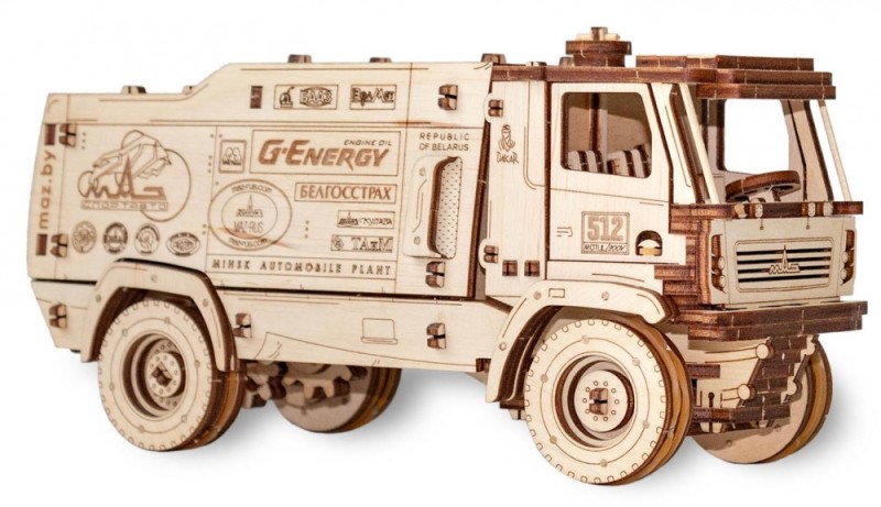 Конструктор деревянный 3D EWA МАЗ-5309RR 1:20 (Emaz1-20)