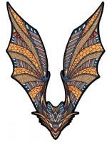 Деревянный, фигурный пазл EWA Летучая Мышь S 27x20 см (epuz-S-bat)